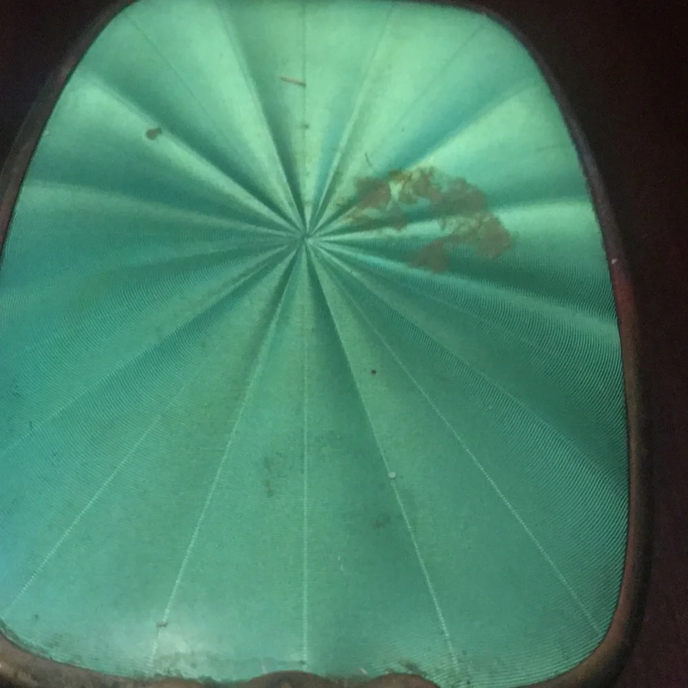 Vintage Art Deco hand held mirror